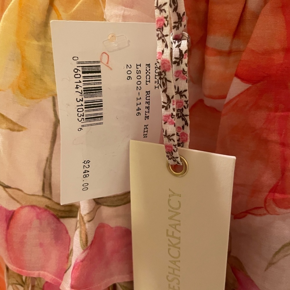 LoveShackFancy Floral Ruffle Mini Skirt Small NWT - Picture 7 of 8
